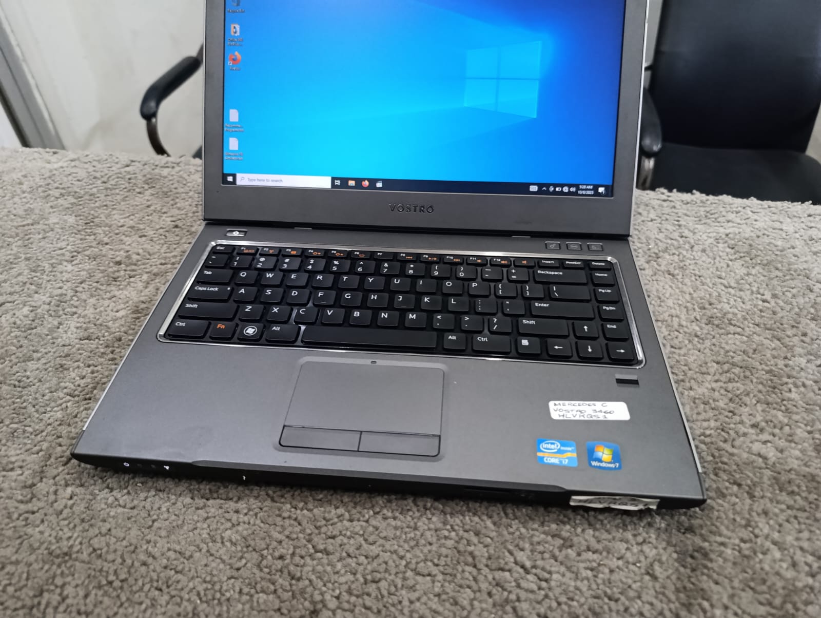 Dell Laptop  Display keyboard Closeup  