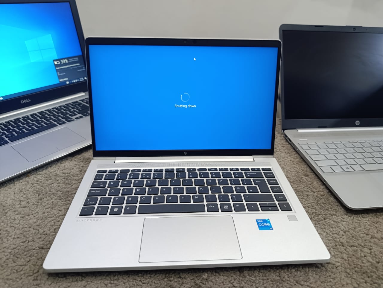 HP EliteBook 640 G9 backlit keyboard close-up